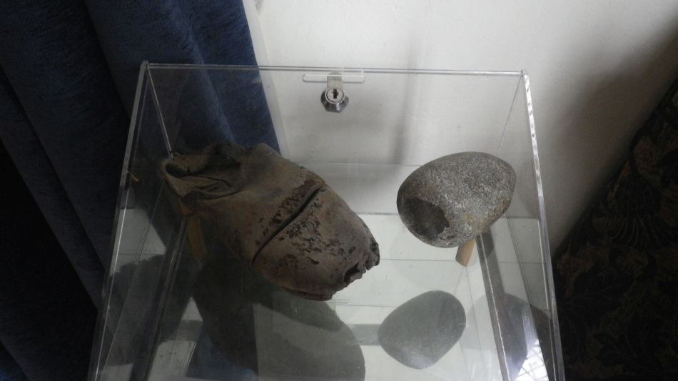 2019-08-18 12 16th Century Shoe found in wall.jpg